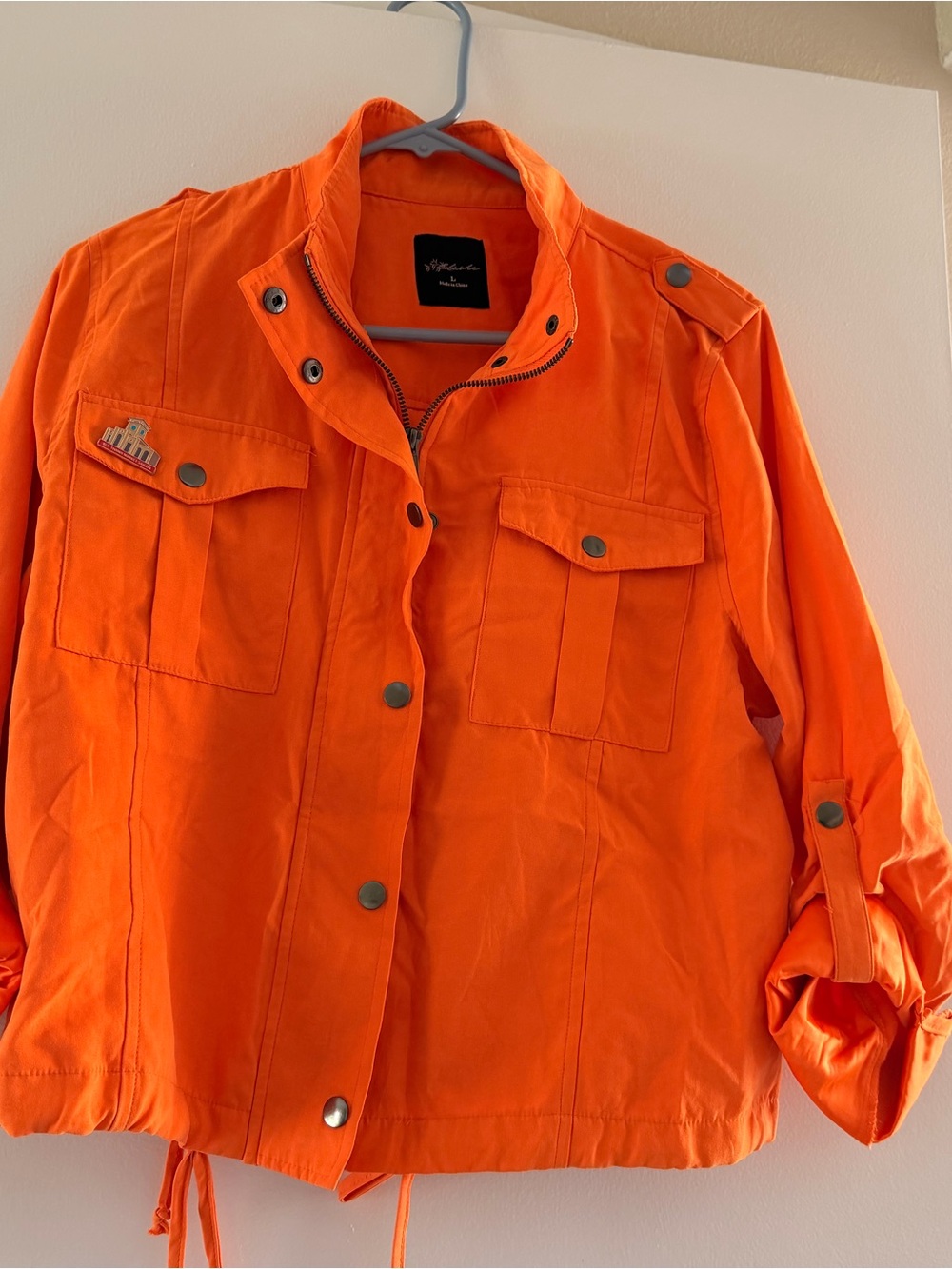 Men's Orange Utility Jacket by